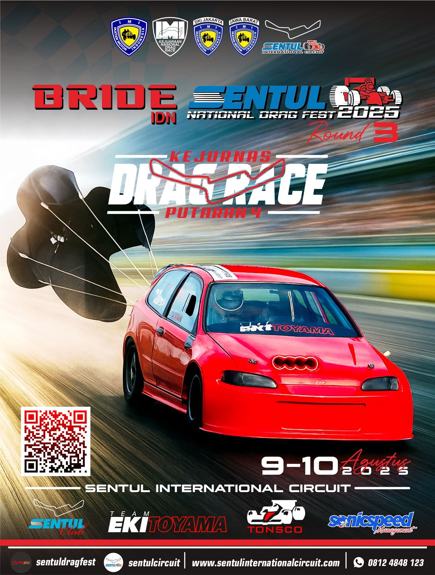 BRIDE SENTUL NATIONAL DRAG FEST 2025 - Round 3 & KEJURNAS DRAG RACE PUT 4