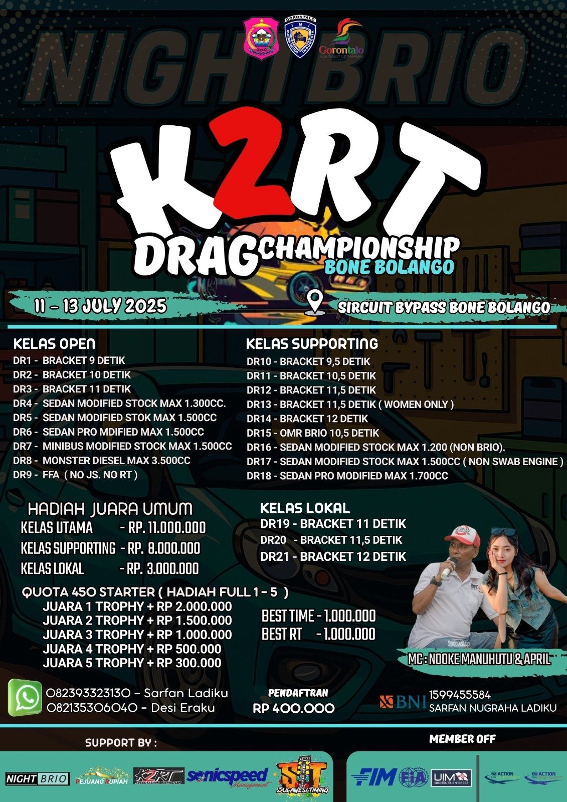 K2RT Drag Race Championship