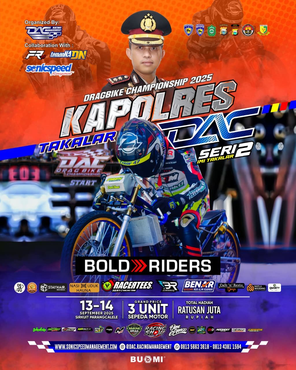 KAPOLRES TAKALAR DRAGBIKE CHAMPIONSHIP 2025 - DAC SERI II
